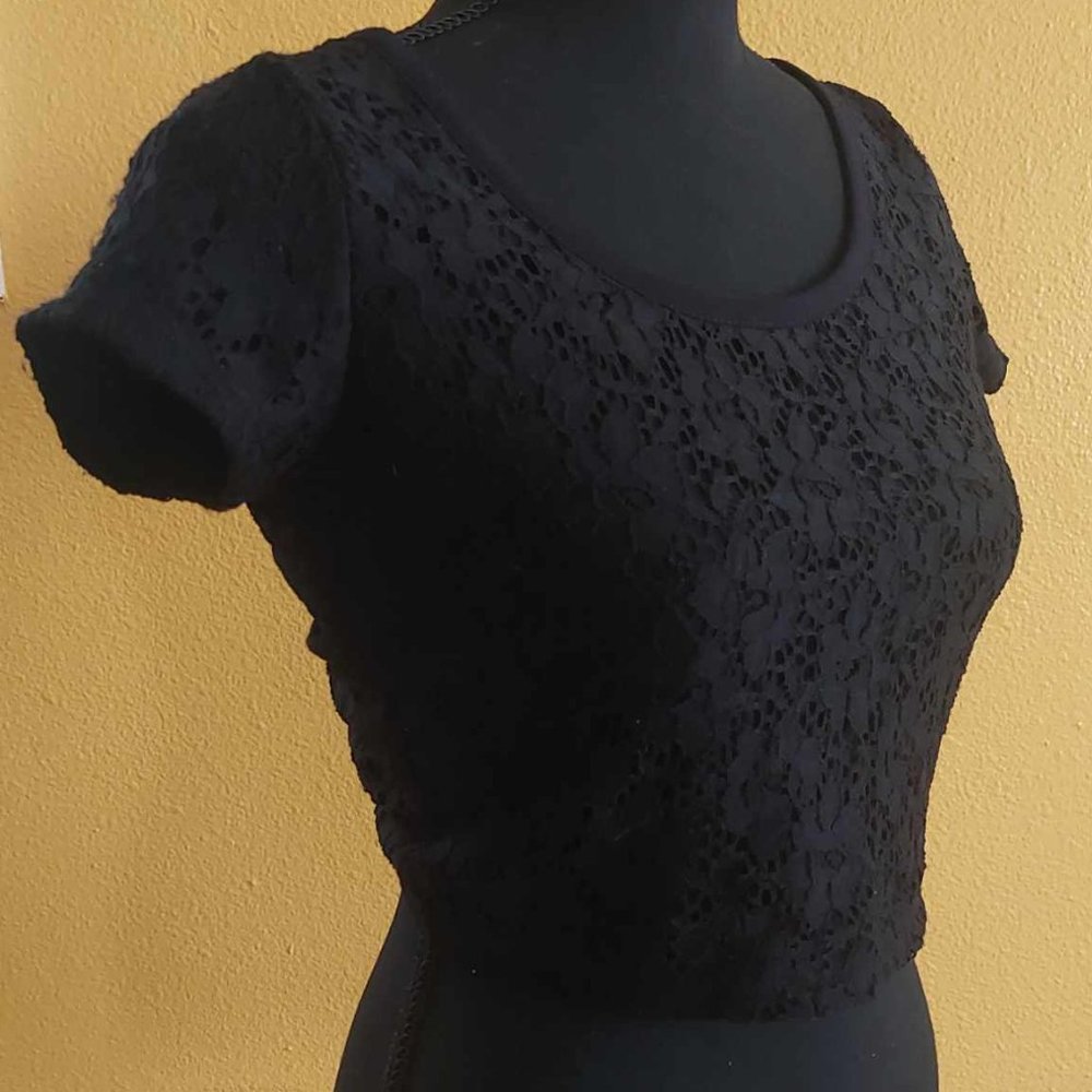 Lace Twist Back Top by American Rag